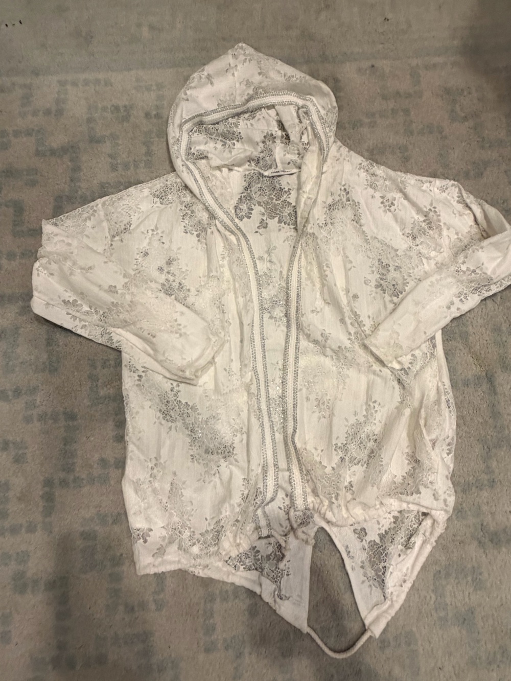 Lightweight Hooded Bomber Jacket - White